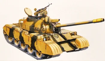 1/35 Tipas 69 - II Irako Armijos Pagrindinis Tankas Karinės Asamblėjos Modelio Elektros Šarvuotos Transporto priemonės