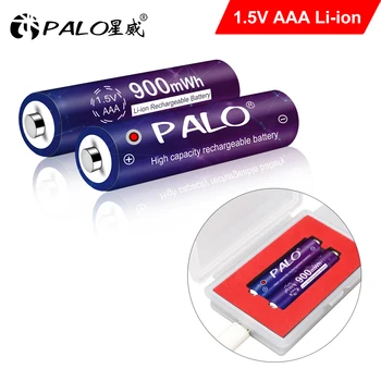 1,5 V AAA baterija Li-ion baterijos AAA 1,5 v 900mWh ličio li-ion įkraunama baterija ir 1,5 V Li-ion baterijų įkroviklis