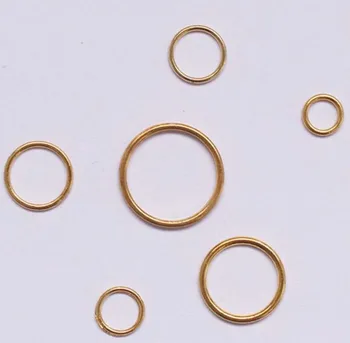 100 vnt. / daug 6mm/8mm/10mm/12mm/15 mm/20mm auksinis žiedas slankiklį kablys liemenėlė priedų