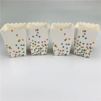 12pcs Mini Spalvinga Confettis Pūsti Dėžės Šalies Pūsti Scoop Naudai Dėžės Vienaragis Baby Shower Gimtadienio, Vestuvių Reikmenys
