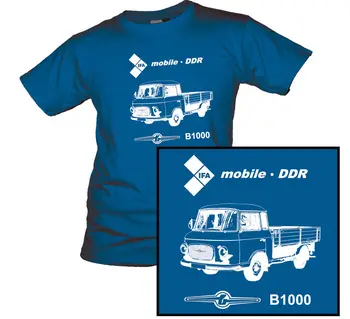 2019 Kietas Barkas T-Shirt B1000 Bortinis Sunkvežimis Ostalgie Veb Industrieverband Fahrzeugbau Ifa Unisex Tee