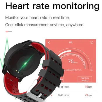 2019 Naujas Sporto Vyrai Moterys Smart Žiūrėti Fitness Tracker Pedometer Kraujo Spaudimą, Širdies ritmą, Kraujo oksi Stebėti Smartwatch