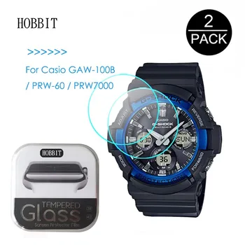 2Pack, Skirtas Casio GAW-100B PRW-60 PRW-70000.3 mm 2,5 D 9H Aišku, Grūdintas Stiklas Screen Protector Smartwatch Kino Atsparus Įbrėžimams