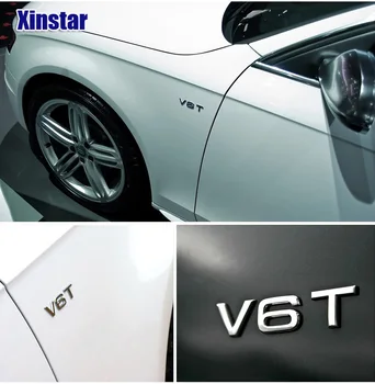 2vnt/daug ABS Sline V6T V8T V10 automobilio pusėje, kūno papuošalai emblema lipdukas Audi A1 A3 A4 A5 A6 A7 A8 S1 S3 S4 S5 S6 S7 TT RS S