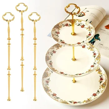 3 Pakopų Radianas Pyragas Plokštės Stovėti Cupcake Detalės Sidabro Aukso Vestuves Prekių MYDING