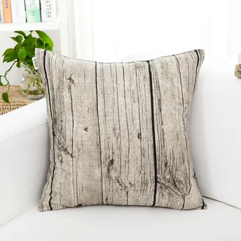 30x45/45x45cm Retro medienos grūdų, medvilnės, lino pagalvėlė padengti atlošas mesti pagalvės užvalkalą sofa juosmens pagalvę padengti namų dekoro