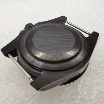40mm safyro stiklas Pvd Juoda žiūrėti atveju Tinka NH35 NH36 Automatinis judėjimas