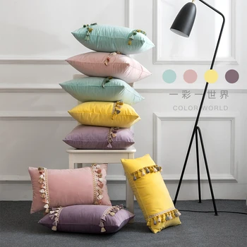 45x45/50x30/55x55Plain aksomo kutas atgal pagalvėlės užvalkalas sofa juosmens pagalvės užvalkalą pagalvėlė padengti dekoratyvinių mesti pagalvę padengti