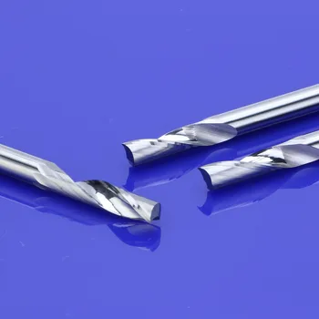 5vnt 5mm Vieną Fleita frezos Aliuminio CNC Tools Kieto Karbido,aliuminio kompozicinės plokštės