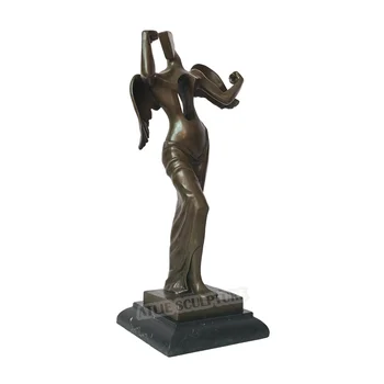 Abstrakti Angelo Statula Bronzos Mitas, Deivė, Bronzos Skulptūros, Statulėlės Meno Gimtadienio Dovana, Namų Puošybai
