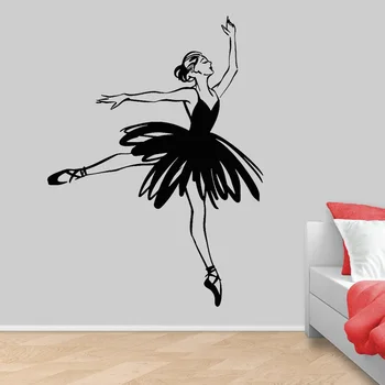 Abstrakti Ballerina Vinilo Sienos Lipdukas Baleto Šokių Studija Šokių Mergina Sienų Lipdukai Mergaičių Kambario Dekoro Priedai