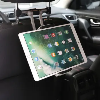 Aliuminio galinės Sėdynės Pagalvėlės Tablet telefono Automobilinį Laikiklį 5.5-13 Colių telefoną, Planšetinį kompiuterį prijungti tablet stand For iPad Oro Pro 12.9 