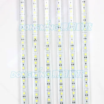 Aliuminio U Profilis 0,5 m LED luces Juostelės ip65 vandeniui 5050 smd 36leds 12V led luces baras šviesos papuošalai vitrina apšvietimas