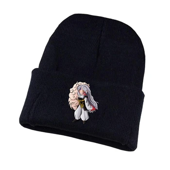 Anime Inuyasha Megzti skrybėlę Cosplay skrybėlę Unisex Spausdinti Suaugusiųjų Atsitiktinis Medvilnės skrybėlę paaugliams žiemos Megzti Dangtelis
