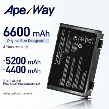 ApexWay nešiojamas baterija Asus A32-F82 A32-F52 k70 p50ij X70ab X70ac X70ij X70ic X8a L0690L6 L0A2016 70NLF1B2000Y 90NLF1BZ000Y