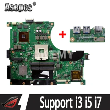 Asepcs N56VJ/N56VM Nešiojamojo kompiuterio motininė plokštė, Skirta Asus N56VM N56VZ N56VJ N56V Bandymo originalus plokštės GPU-2G Paramos i3 i5 i7