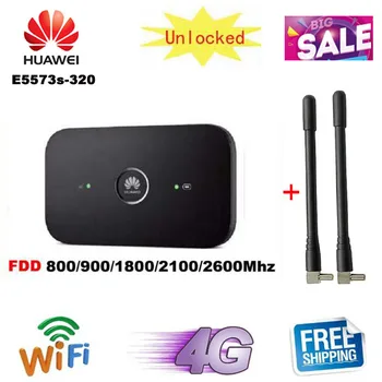 Atrakinta Huawei E5573 E5573s-320 E5573Bs-322 CAT4 150Mbps 4G LTE FDD Bevielis Maršrutizatorius 3G Mobiliojo ryšio WiFi Hotspot PK E5573S-606