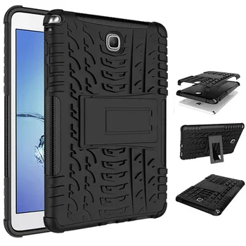 Atsparus smūgiams Case for Samsung Galaxy Tab 8.0 colių Nuimamas Šarvai Sunku Galinį Dangtelį Atramą Stovėti Tablet Apsaugoti Atveju