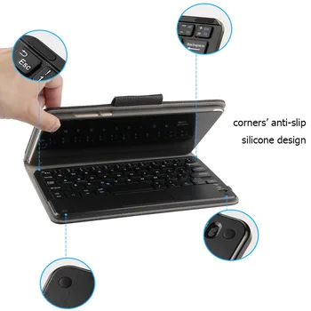 Bluetooth Keyboard Case For Samsung Galaxy Tab A2 10.5 2018 SM-T590 T595 T597 Nuimamas Planšetinio kompiuterio 