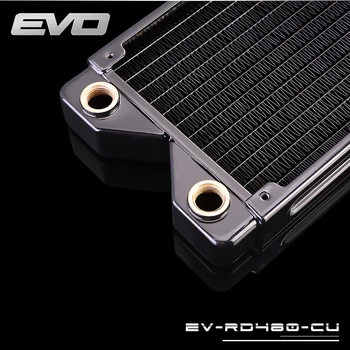 Bykski EVO EV-RD480-CU 480mm 4 x 12 cm Vario Radiatorius Aušinimo Vanduo
