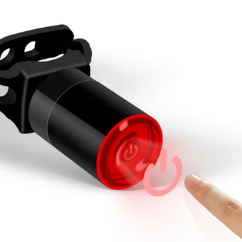 Dviračio Galinis Žibintas Auto Start /Stop Stabdžiai Aptikimo Vandeniui Dviračių Smart Stabdžių USB Įkraunamas LED kalnų Dviračių užpakalinis žibintas