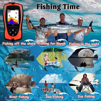 Findfish Aido Geresnį Pasisekė, Echolotai, Žvejyba, Signalizacijos, Elektroninių Žvejybos Gylio Nustatymo Žuvų Belaidžio Aido Geresnį Fotoaparatą