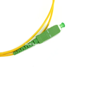 FirstFiber 1m 2m 3m 10vnt LC UPC į PK APC G657A LC PC Fiber Patch Cable, Megztinis, Patch Cord Simplex 2.0 mm PVC SM