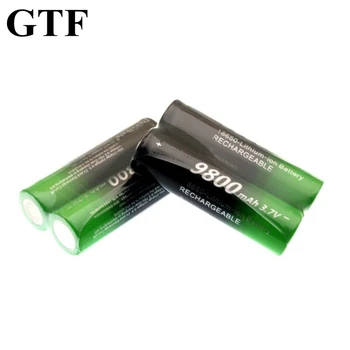 GTF 4PCS 18650), 3,7 V 9800 mAh ličio jonų baterija įkraunama ličio-jonų baterijas, žibintuvėlis žibintai elektroninis žaislas