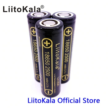 HK LiitoKala Lii-25A 18650 2500mAh Bateriją INR1865025R 3,6 V Išleidimo 20A Skirta Baterija