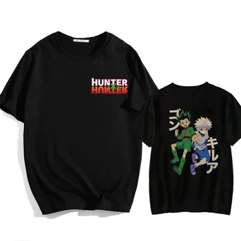 Hunter X Hunter, T-Marškinėliai Vyrams, O Kaklas Trumpas Rankovėmis Marškinėliai Anime Gon Killua Tee Harajuku
