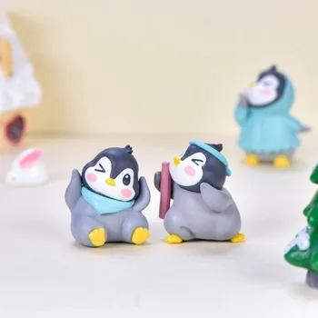 Imituojamas Jūrų Gyvūnų Skaičius Vaikų Žaislai Mielas Įdomus Pingvinas Lėlės Kraštovaizdį 