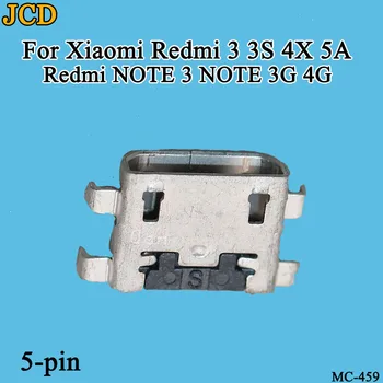 JCD 100VNT/Daug Xiaomi Redmi 3 3 4 5A 3 PASTABA Redmi PASTABA 3G 4G USB Įkrovimo Lizdas Uosto Kištukinis Įkrovimas, Doko Jungtis