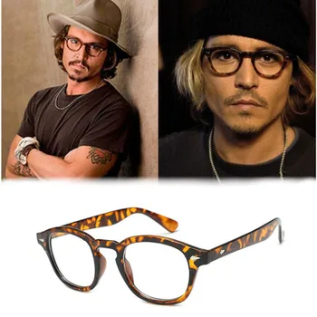 Johnny Depp Kompiuterio Taurės Vyrų Retro Vintage Prekės Akiniai Moterų Optinių Akinių, Akinių Rėmeliai Stabdžių Mėlyna Šviesa Akiniai