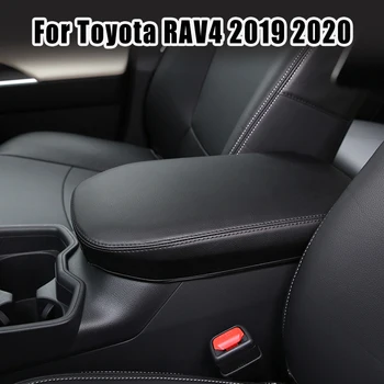 Juoda Oda Automobilių Centriniu Porankiu Padengti Toyota RAV4 RAV-4 XA50 2019 2020 2021 Porankiu Langelį Atveju, 2021 m. 