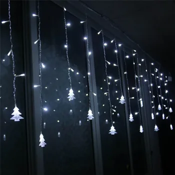 Kalėdų Medžio Lempos, LED Lempos, Styginių Ins Kalėdų Žiburiai Apdailos Atostogų Žiburiai Užuolaidų Lempos Vestuvių Neon Žibintų 220v pasakų šviesos