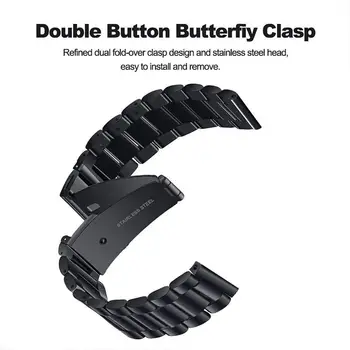 KTAB 20/22mm Watchband Už Huawei Žiūrėti GT2/GT/GT 2E Aukščio Nerūdijančio Plieno Žiūrėti Diržu, Huawei Gt2 Žiūrėti Priedai