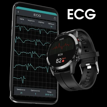 L13 Smart Žiūrėti GT05 Vyrų EKG+PPG Vandeniui 