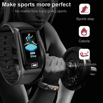 LIGE Naujas Smart Apyrankę, Širdies ritmas, Kraujo Spaudimas Sveikatos Vandeniui Smart Watch 