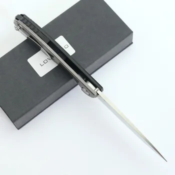 LOVOCOO Hati 95 Flipper sulankstomas peilis D2 ašmenys G10+plieno rankena kempingas medžioklės EDC įrankiai lauko išgyvenimo peilis kišenėje peiliai