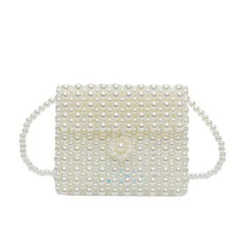 Mados Perlų maišelį zawalcowany telefono dėklas krepšys moterims vakarą, šaliai, rankinės vasarą naujų prabangos prekės didmeninė