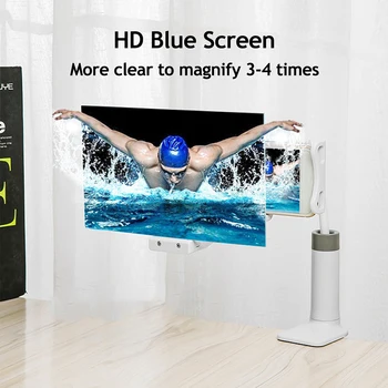 Magnifier Stovo 3D HD Movie Mobilusis Telefonas Didelės raiškos Vaizdo Magnifier Stovo Projekcija Laikiklis Universalus Reguliuoti