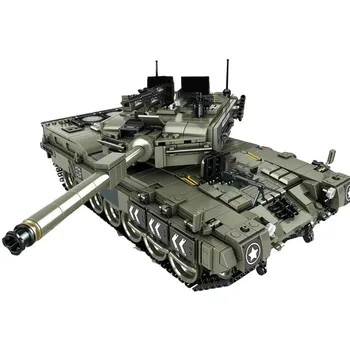 MEOA 632003 Karinės WW2 Serija 1747PCS Leopard 2 Pagrindinis Tankas Nustatyti, Statyba Blokai SS Plytų Žaislai Berniukas Kalėdų Dovanos
