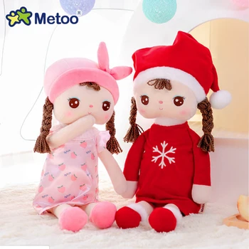 Metoo Naujausias Kalėdų Lėlė Saldus Triušis Mielas Gyvūnų Žaislų Vaikams Angela Lėlės Mergaitėms Gimtadienio, Kalėdų Dovana Dresss