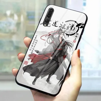 Mo Dao Shi Zu Telefoną Atveju Huawei P Smart 2018 Padengti P10 P20 30 Pro Mate 20 Garbę 7A Pro 9 10 Lite Y6 Y9 Grūdintas Stiklas