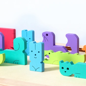 Mokymosi Švietimo Mediniai Žaislai, Vaikų Dėlionė 3D Cube Vaikų Švietimo Žaislai Montessori Įspūdį Naujųjų Metų Dovanos