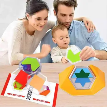 Montessori Medinis Žaislas Spalvų, Formų Dvipusis Atitikimo Žaidimas Loginiu Mąstymu, Mokymo, Švietimo Žaislas Kūdikiui Vaikas 3D Puzzle
