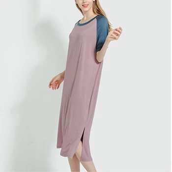 Moterų Pižamos Tampus Modalinis Pižamą Nightdress Sleepwear naktiniai drabužiai Trumpas Rankovės Seksualus Atsitiktinis korėjos SA0138