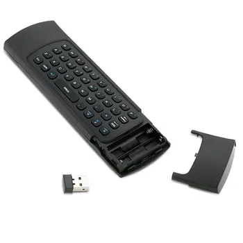 MX3 2.4 G Wireless Keyboard Controller Nuotolinio Valdymo Oro Pelės Smart Android 7.1 TV Box x96 mini s905w tx3 tvbox