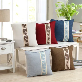 Namų dekoro Sofa Mesti Pagalvės vientisos spalvos medvilnės ir lino užvalkalas sofos pagalvėlė padengti Pagalvėlė Padengti Pagalvė