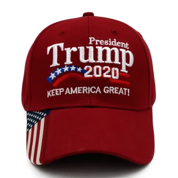 Naujas Donald Trump 2020 kepuraičių Išlaikyti Amerika Labai Snapback Pirmininkas Skrybėlę 2D Siuvinėjimo Žvaigždžių Didmeninė Lašas Laivybos Skrybėlės